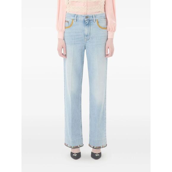 Valentino Blue Denim - Boyfriend Jeans Women